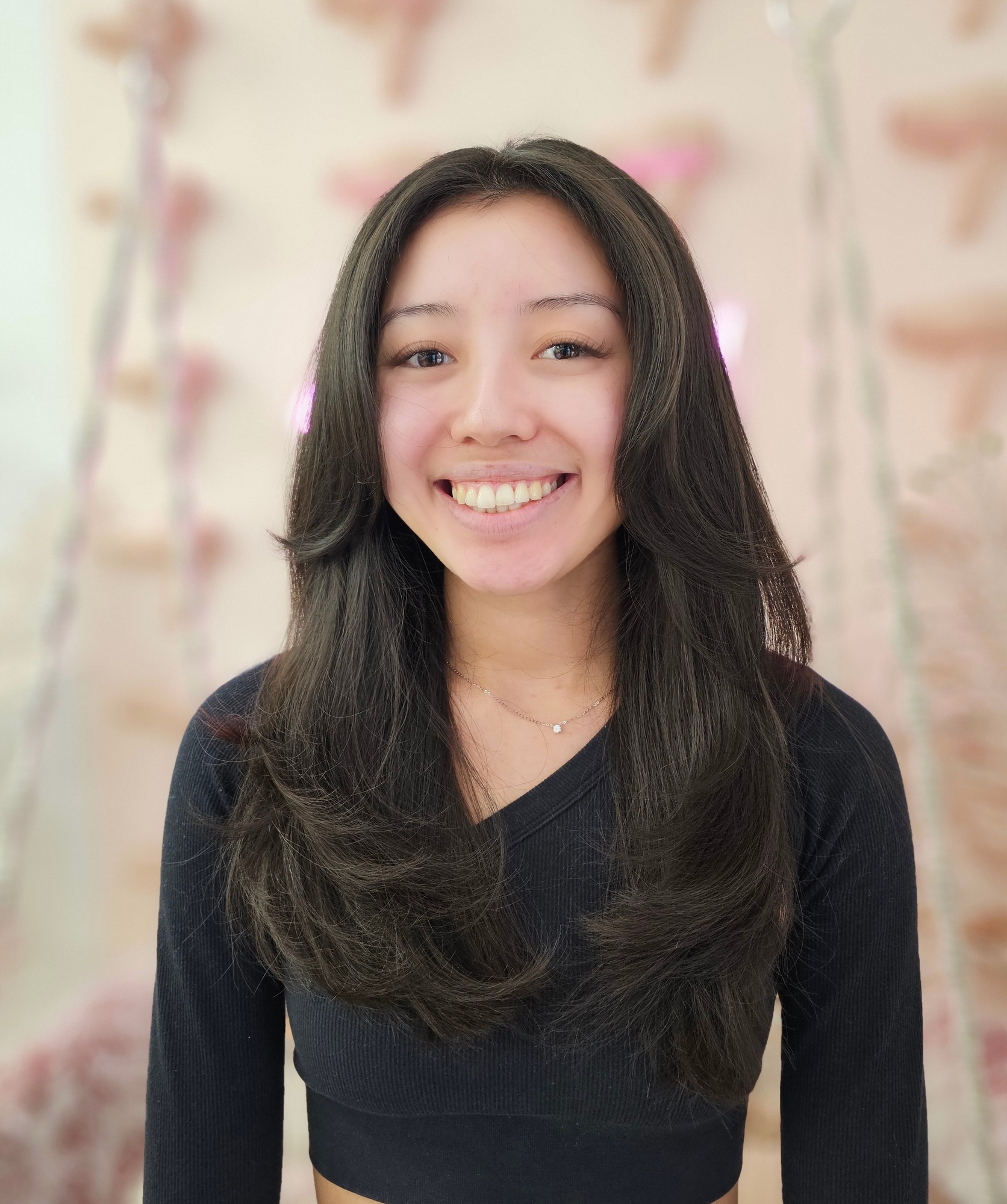 Long layered haircut 