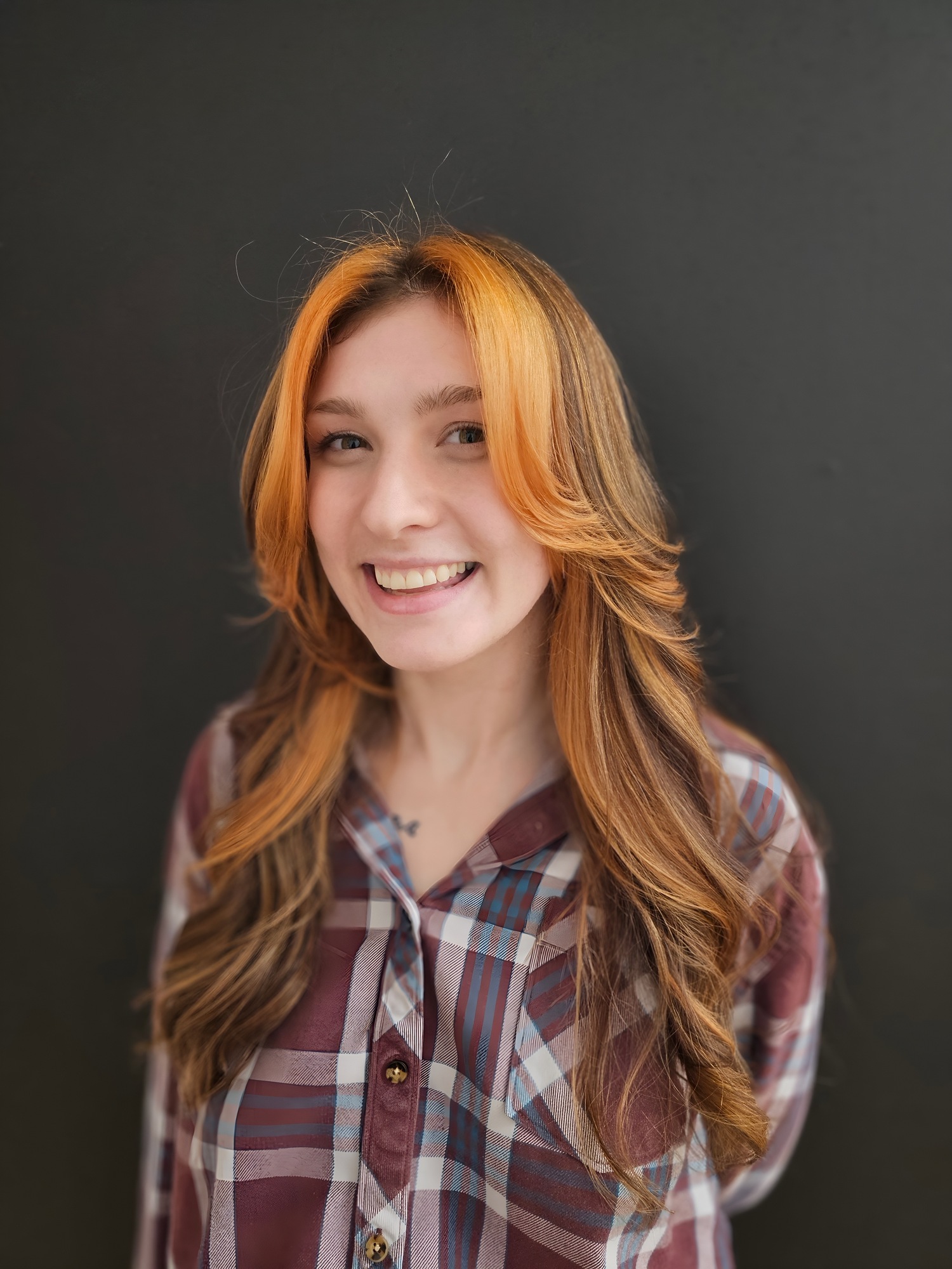 Light copper balayage